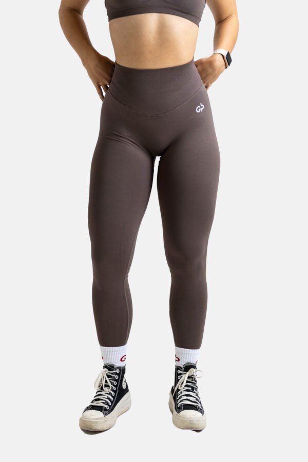 V-Waist Sculpt Leggings – Dark Mocha
