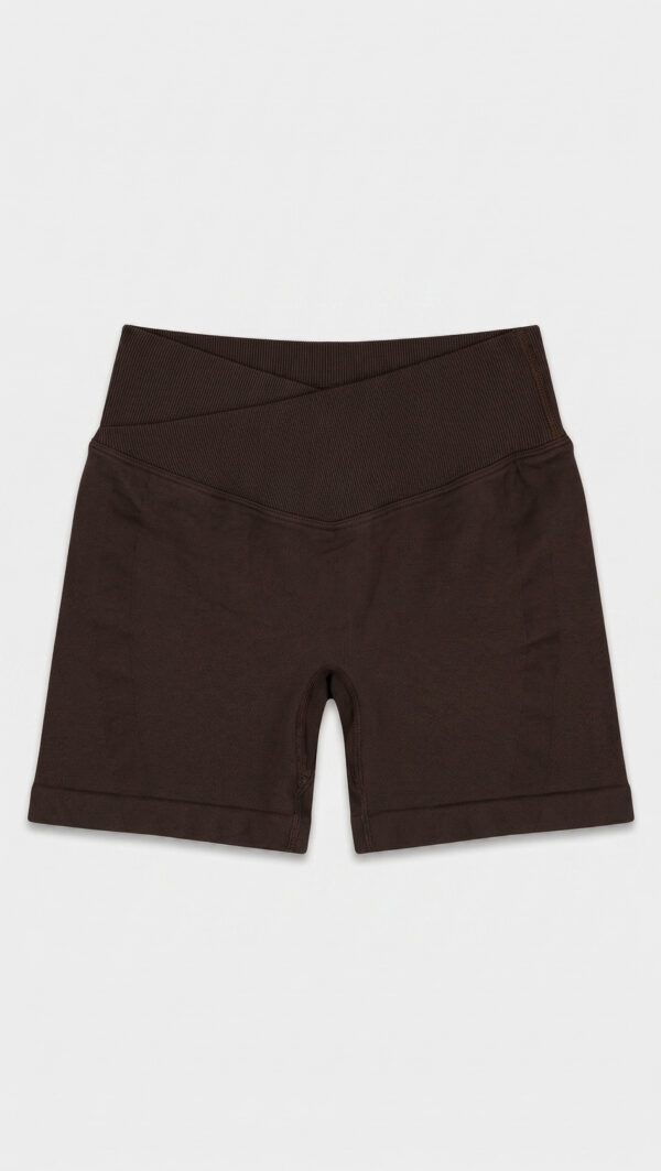 V-Waist Effortless Shorts – Cacao tweede afbeelding