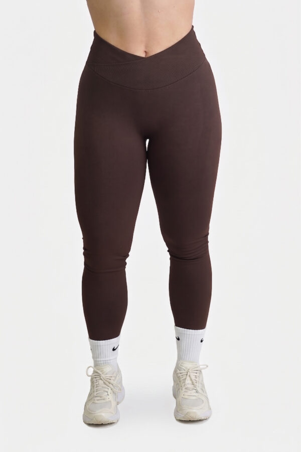 V-Waist Effortless Leggings – Cacao