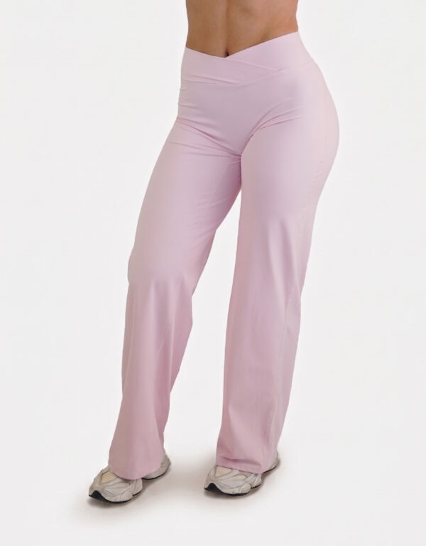 V-Waist Straight Leggings – Light Pink (Regular) tweede afbeelding