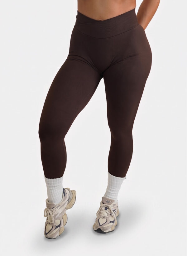 V-Waist Effortless Leggings – Cacao tweede afbeelding