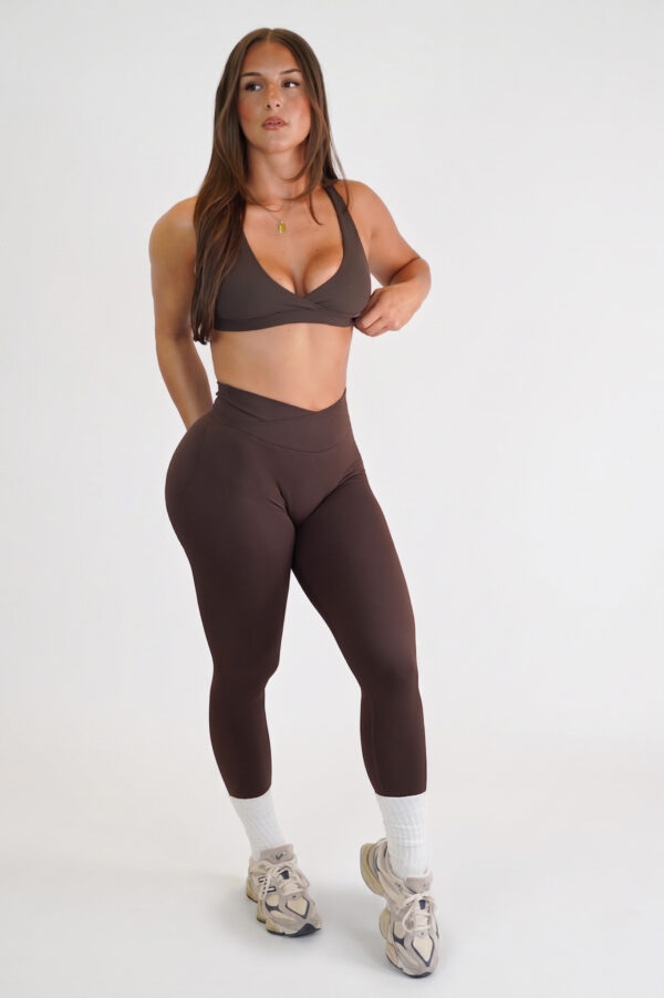 V-Waist Effortless Leggings – Cacao