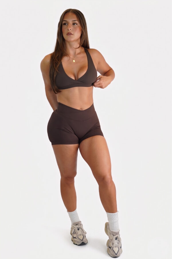 V-Waist Effortless Shorts – Cacao