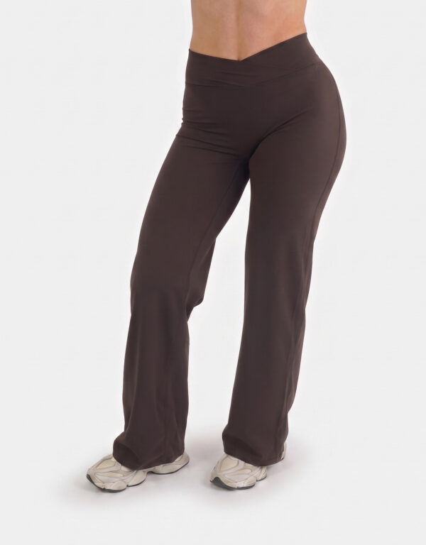 V-Waist Straight Leggings – Espresso (Regular) tweede afbeelding