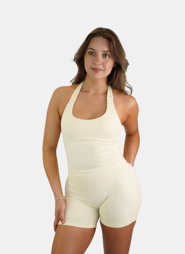 Contour Halter Top – Butter Yellow
