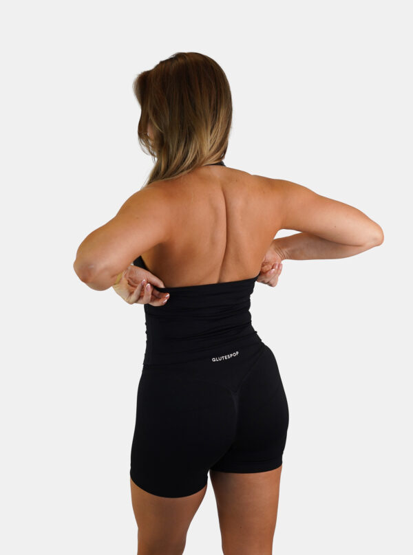 Contour Halter Top – True Black tweede afbeelding
