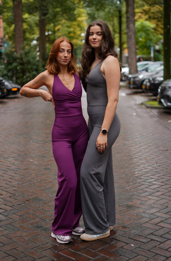 Sculpt Straight Leggings – Plum tweede afbeelding